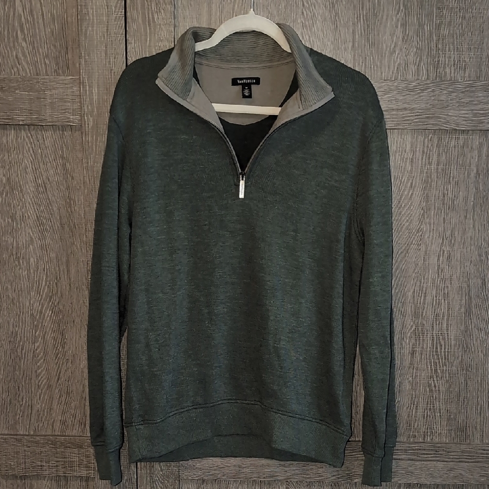 Van Heusen Forest Green Zip-Up Sweater